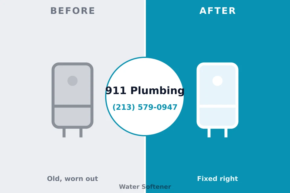 Before and after: plumbing repair Lake Meade, PA